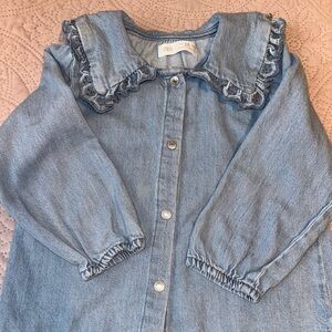 Cute Zara girls Jean shirt